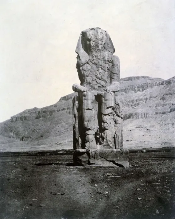 Framed Print : Colossi of Memnon, Thebes, Egypt, 1852 Framed Print : Colossi of Memnon, Thebes, Egypt, 1852