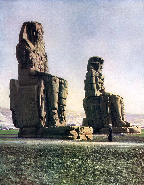 The Colossi of Memnon, Thebes, Egypt, 1933-1934
