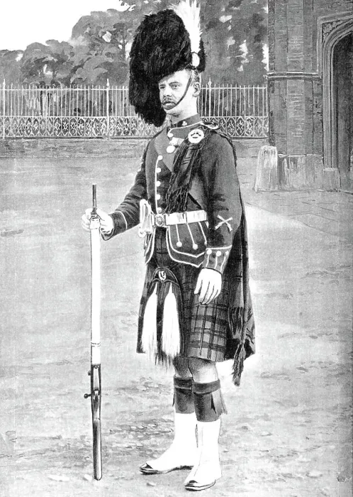Framed Print : Colour-Sergeant, The Queens Own Cameron Highlanders, c1880. Artist: Gregory & Co
