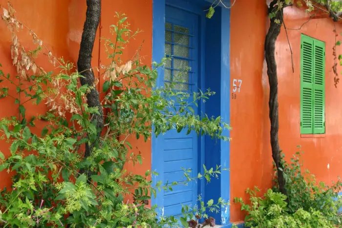 Framed Print : Colourful House, Assos, Kefalonia, Greece Framed Print : Colourful House, Assos, Kefalonia, Greece