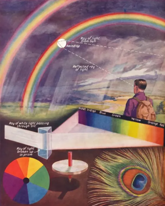 Framed Print : The Many Colours That Make Up White Light, 1935 Framed Print : The Many Colours That Make Up White Light, 1935