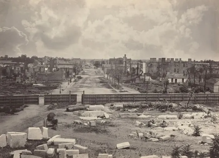Framed Print : Columbia from the Capitol, 1865-1866. Creator: George N. Barnard Framed Print : Columbia from the Capitol, 1865-1866. Creator: George N. Barnard