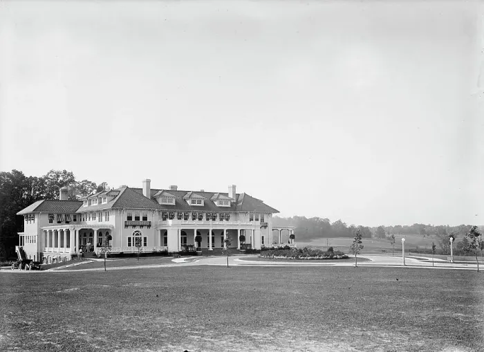 Framed Print : Columbia Country Club - Building, 1912. Creator: Harris & Ewing. Columbia Country Club - Building, 1912. Creator: Harris & Ewing Framed Print : Columbia Country Club - Building, 1912. Creator: Harris & Ewing. Columbia Country Club - Building, 1912. Creator: Harris & Ewing