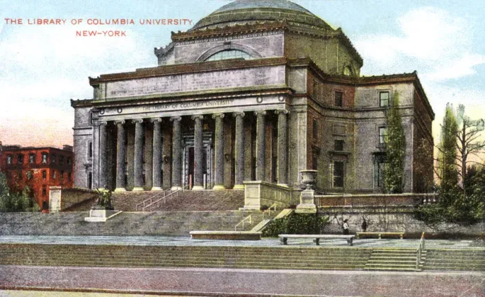 Framed Print : Columbia University library, New York, USA, c1900s Framed Print : Columbia University library, New York, USA, c1900s