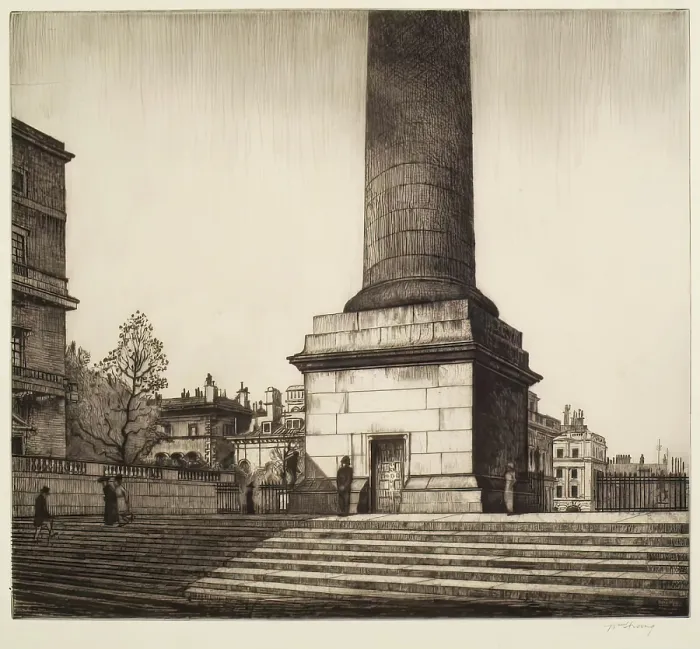 Framed Print : The Column, 1912. Creator: William Strang Framed Print : The Column, 1912. Creator: William Strang