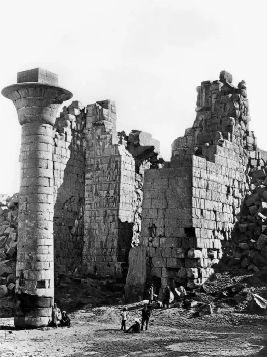 Framed Print : Column at Karnak, Egpyt, 1893. Artist: Auguste Edouard Mariette Framed Print : Column at Karnak, Egpyt, 1893. Artist: Auguste Edouard Mariette