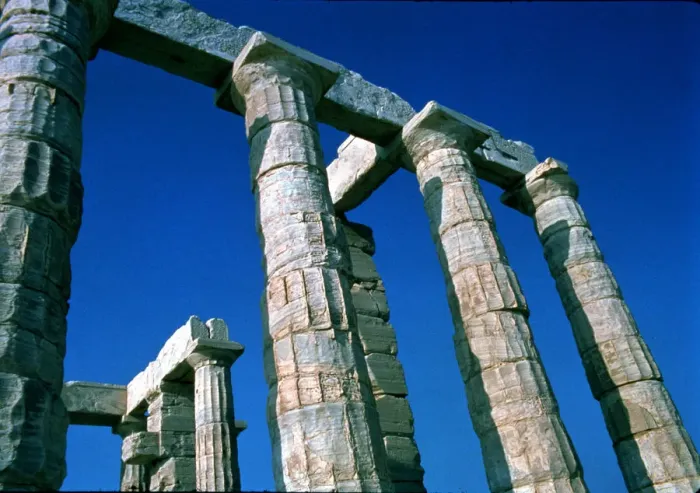 Framed Print : Columns of the Temple of Poseidon at Cape Sounion Framed Print : Columns of the Temple of Poseidon at Cape Sounion