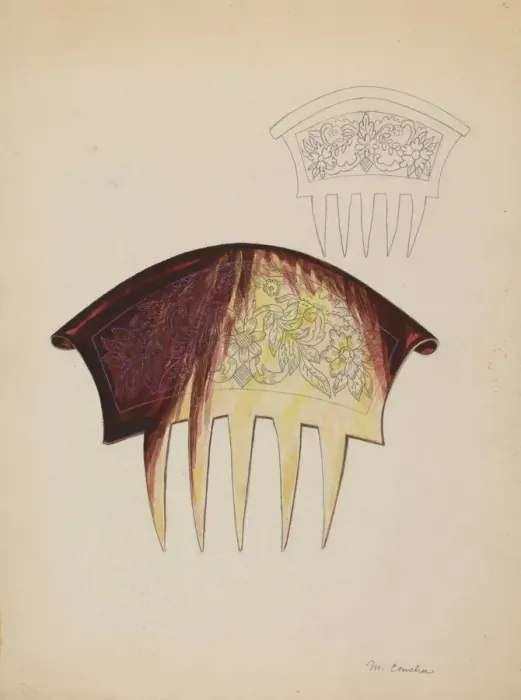 Framed Print : Comb, 1935 / 1942. Creator: Margaret Concha Framed Print : Comb, 1935 / 1942. Creator: Margaret Concha