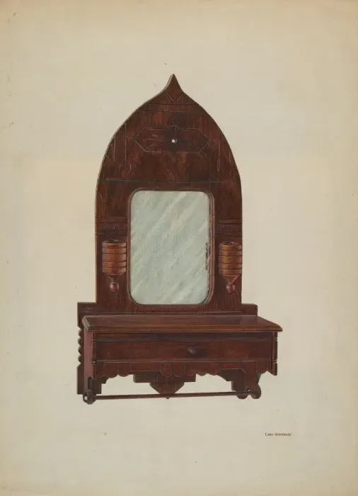 Framed Print : Comb Box, c. 1940. Creator: Chris Makrenos Framed Print : Comb Box, c. 1940. Creator: Chris Makrenos