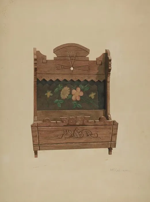 Framed Print : Comb and Brush Case, c. 1940. Creator: J. Herman McCollum