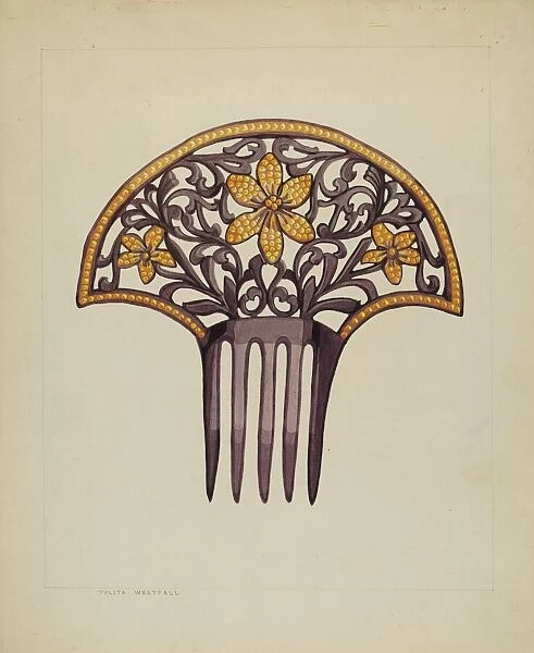 Comb, c. 1937. Creator: Tulita Westfall