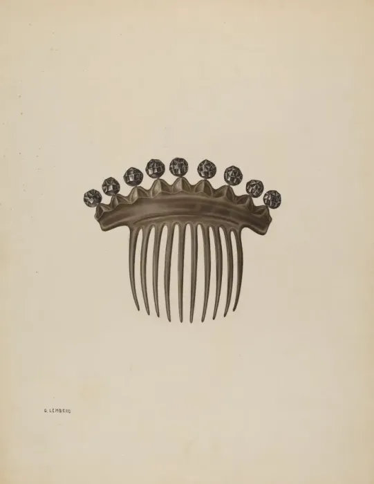Framed Print : Comb, c. 1939. Creator: Gertrude Lemberg Framed Print : Comb, c. 1939. Creator: Gertrude Lemberg