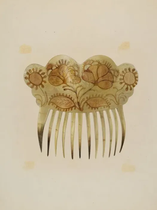 Framed Print : Comb, c. 1939. Creator: Hester Duany