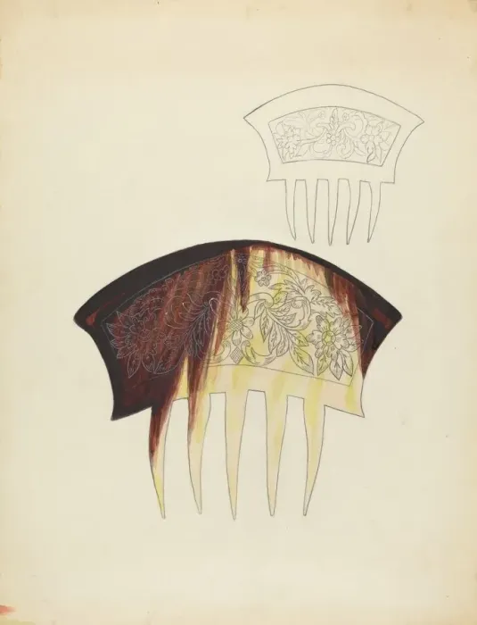 Framed Print : Comb, c. 1940. Creator: Margaret Concha Framed Print : Comb, c. 1940. Creator: Margaret Concha