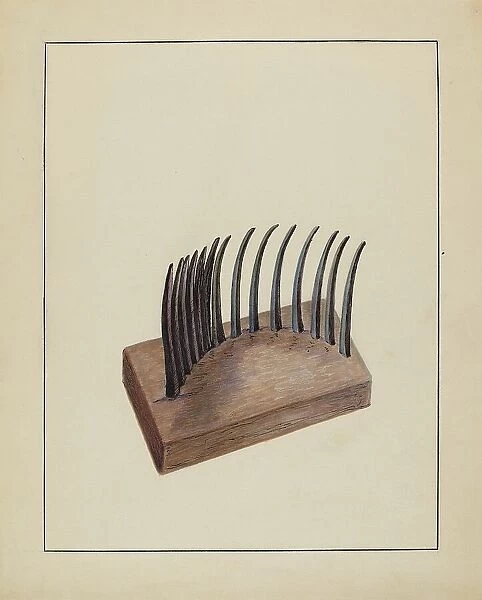 Comb (For Agricultural Use), c. 1935. Creator: Charlotte Winter