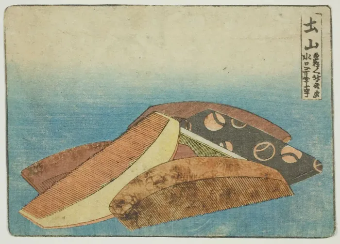 Framed Print : Comb Products in Tsuchiyama, Japan, c. 1804. Creator: Hokusai Framed Print : Comb Products in Tsuchiyama, Japan, c. 1804. Creator: Hokusai