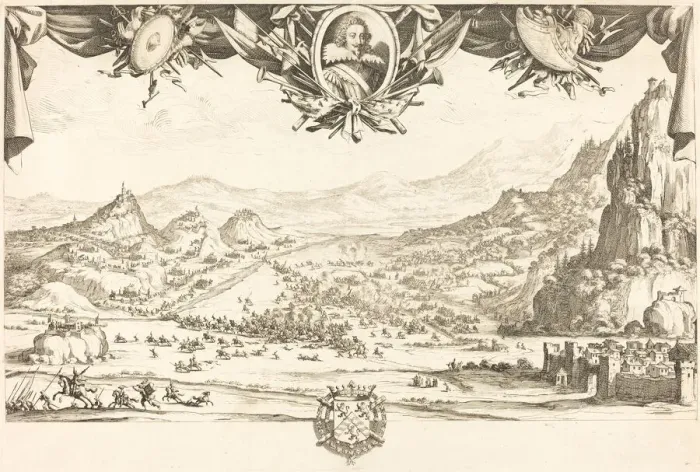 Framed Print : The Combat of Avigliana, in or after 1631. Creator: Jacques Callot Framed Print : The Combat of Avigliana, in or after 1631. Creator: Jacques Callot