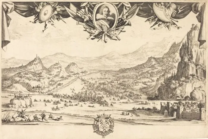 Framed Print : The Combat of Avigliana, in or after 1631. Creator: Jacques Callot Framed Print : The Combat of Avigliana, in or after 1631. Creator: Jacques Callot