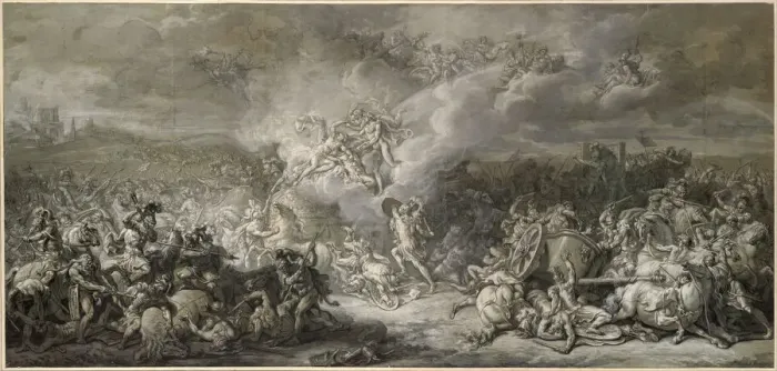 Framed Print : The Combat of Diomedes, 1776. Artist: David, Jacques Louis (1748-1825) Framed Print : The Combat of Diomedes, 1776. Artist: David, Jacques Louis (1748-1825)