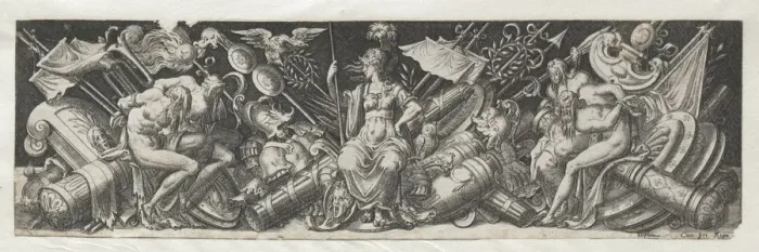Framed Print : Combats and Triumphs No. 1. Creator: Etienne Delaune (French, 1518 / 19-c. 1583) Framed Print : Combats and Triumphs No. 1. Creator: Etienne Delaune (French, 1518 / 19-c. 1583)