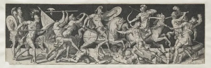 Framed Print : Combats and Triumphs No. 12. Creator: Etienne Delaune (French, 1518 / 19-c. 1583) Framed Print : Combats and Triumphs No. 12. Creator: Etienne Delaune (French, 1518 / 19-c. 1583)