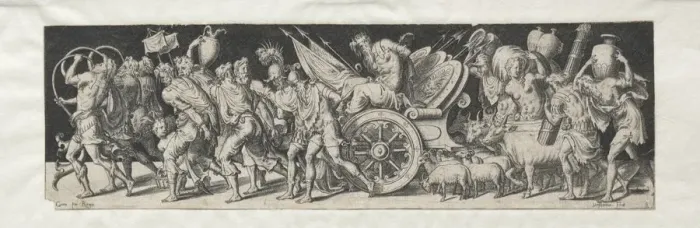 Framed Print : Combats and Triumphs No. 2: Triumphant March. Creator: Etienne Delaune (French, 1518 / 19-c Framed Print : Combats and Triumphs No. 2: Triumphant March. Creator: Etienne Delaune (French, 1518 / 19-c