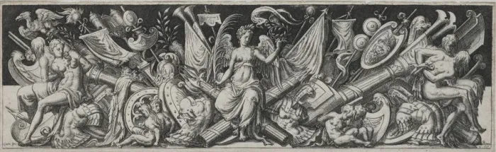 Framed Print : Combats and Triumphs No. 3. Creator: Etienne Delaune (French, 1518 / 19-c. 1583) Framed Print : Combats and Triumphs No. 3. Creator: Etienne Delaune (French, 1518 / 19-c. 1583)