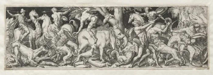 Framed Print : Combats and Triumphs No. 6. Creator: Etienne Delaune (French, 1518 / 19-c. 1583) Framed Print : Combats and Triumphs No. 6. Creator: Etienne Delaune (French, 1518 / 19-c. 1583)