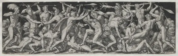 Framed Print : Combats and Triumphs No. 7. Creator: Etienne Delaune (French, 1518 / 19-c. 1583) Framed Print : Combats and Triumphs No. 7. Creator: Etienne Delaune (French, 1518 / 19-c. 1583)