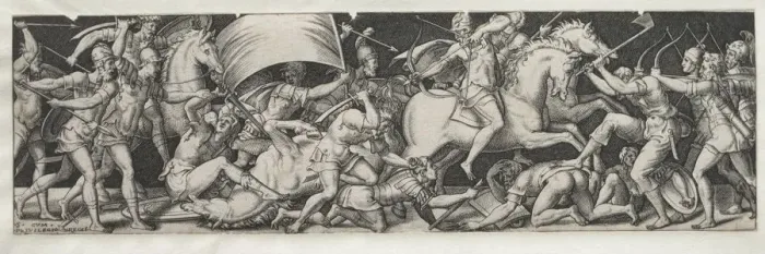 Framed Print : Combats and Triumphs No. 9. Creator: Etienne Delaune (French, 1518 / 19-c. 1583) Framed Print : Combats and Triumphs No. 9. Creator: Etienne Delaune (French, 1518 / 19-c. 1583)