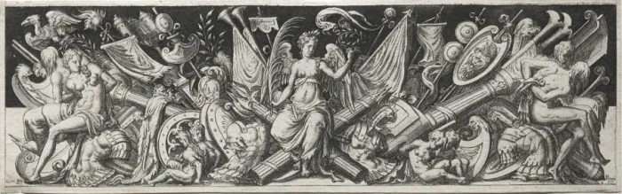 Framed Print : Combats and Triumphs, probably 1560s. Creator: Etienne Delaune (French, 1518 / 19-c. 1583) Framed Print : Combats and Triumphs, probably 1560s. Creator: Etienne Delaune (French, 1518 / 19-c. 1583)