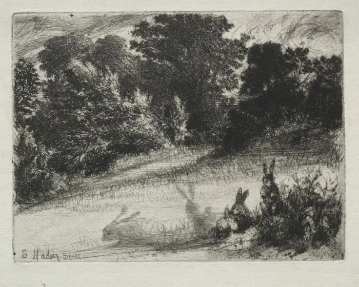 Framed Print : Combe Bottom. Creator: Francis Seymour Haden (British, 1818-1910) Framed Print : Combe Bottom. Creator: Francis Seymour Haden (British, 1818-1910)