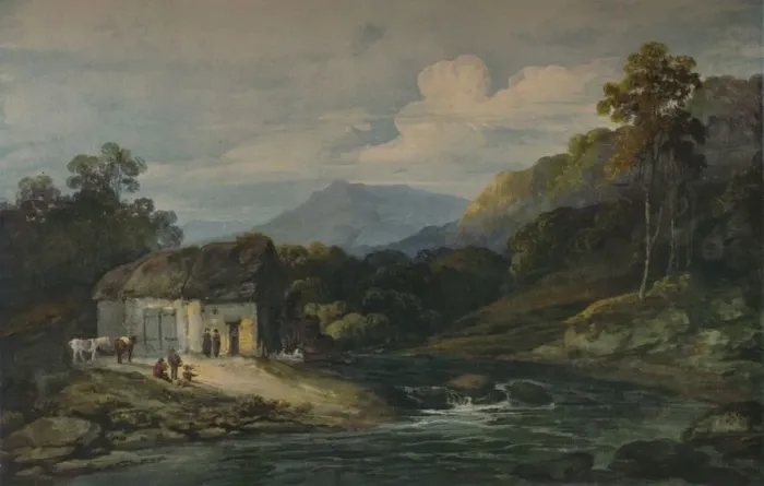 Framed Print : The Mill in Combe Neath, c1776. Artist: John Laporte Framed Print : The Mill in Combe Neath, c1776. Artist: John Laporte