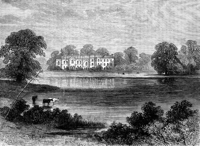 Framed Print : Combermere Abbey, Cheshire, the temporary residence of the Empress of Austria, 1881. Creator: Unknown Framed Print : Combermere Abbey, Cheshire, the temporary residence of the Empress of Austria, 1881. Creator: Unknown