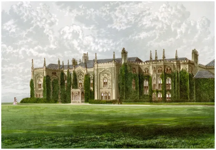 Framed Print : Combermere Abbey, Shropshire, home of Viscount Combermere, c1880 Framed Print : Combermere Abbey, Shropshire, home of Viscount Combermere, c1880