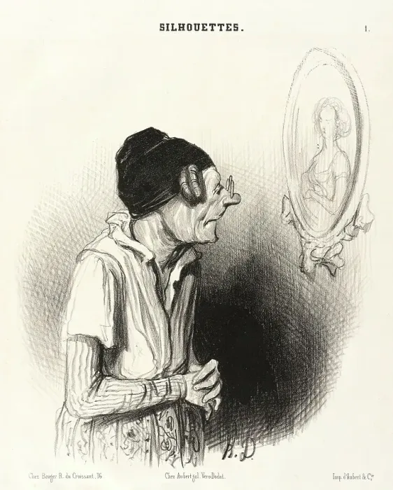 Framed Print : Combien je regrette... 1840. Creator: Honore Daumier Framed Print : Combien je regrette... 1840. Creator: Honore Daumier