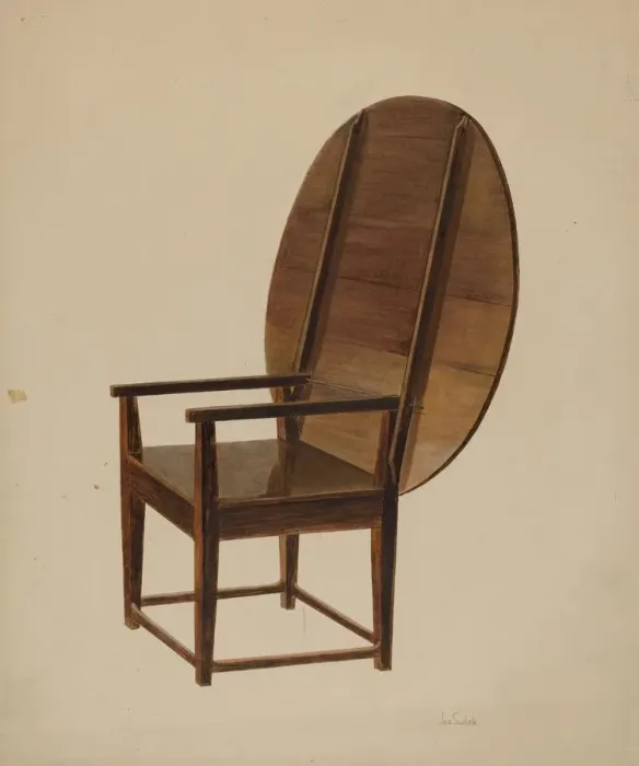 Framed Print : Combination Table and Chair (as chair), c. 1938. Creator: Joseph Sudek Framed Print : Combination Table and Chair (as chair), c. 1938. Creator: Joseph Sudek