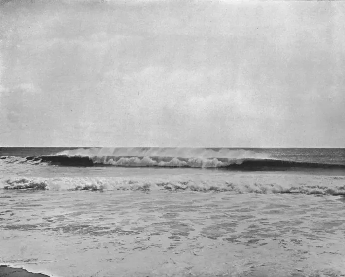 Framed Print : The Combing Wave, New Jersey Coast, USA, c1900. Creator: Unknown Framed Print : The Combing Wave, New Jersey Coast, USA, c1900. Creator: Unknown