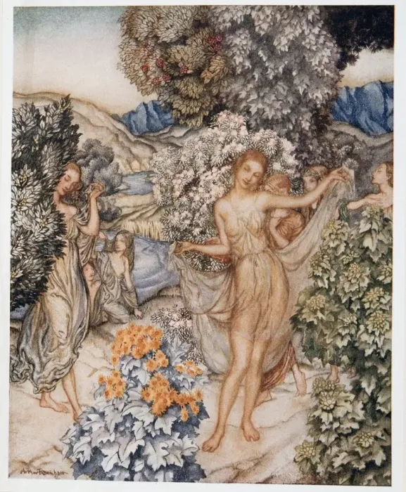 Framed Print : Come, temperate nymphs, and help to celebrate a contract of true love, illustration Framed Print : Come, temperate nymphs, and help to celebrate a contract of true love, illustration