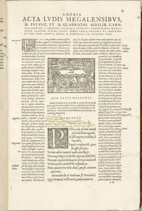 Framed Print : Comedies de Terence by Jean de Roigny, 1552. Creator: Anonymous Framed Print : Comedies de Terence by Jean de Roigny, 1552. Creator: Anonymous