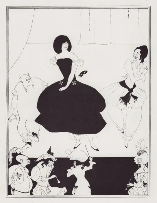 Framed Print : Comedy-Ballet of Marionettes, III, 1894. Creator: Aubrey Beardsley Framed Print : Comedy-Ballet of Marionettes, III, 1894. Creator: Aubrey Beardsley