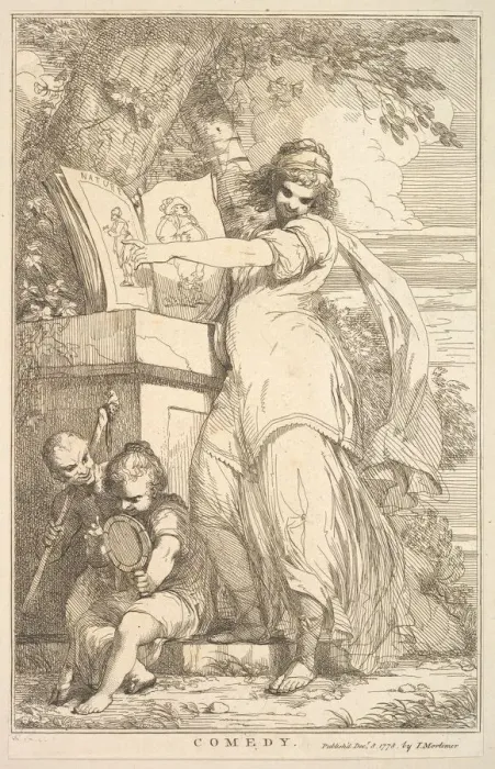 Framed Print : Comedy (from Fifteen Etchings Dedicated to Sir Joshua Reynolds), December 8, 1778 Framed Print : Comedy (from Fifteen Etchings Dedicated to Sir Joshua Reynolds), December 8, 1778