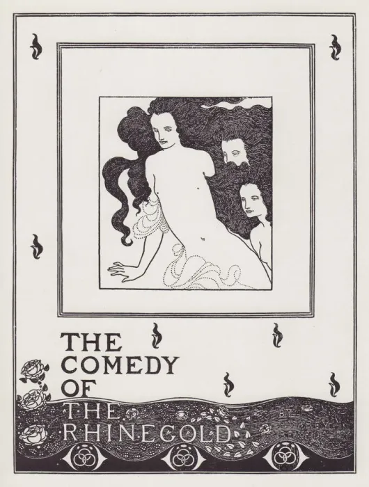 Framed Print : The Comedy of the Rhinegold, from The Savoy No. 8, 1896. Creator: Aubrey Beardsley Framed Print : The Comedy of the Rhinegold, from The Savoy No. 8, 1896. Creator: Aubrey Beardsley