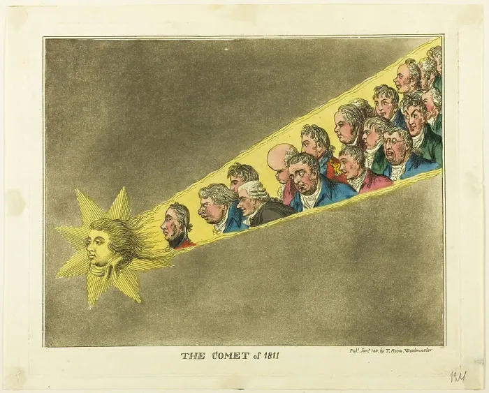 Framed Print : The Comet of 1811, 1811. Creator: Unknown Framed Print : The Comet of 1811, 1811. Creator: Unknown