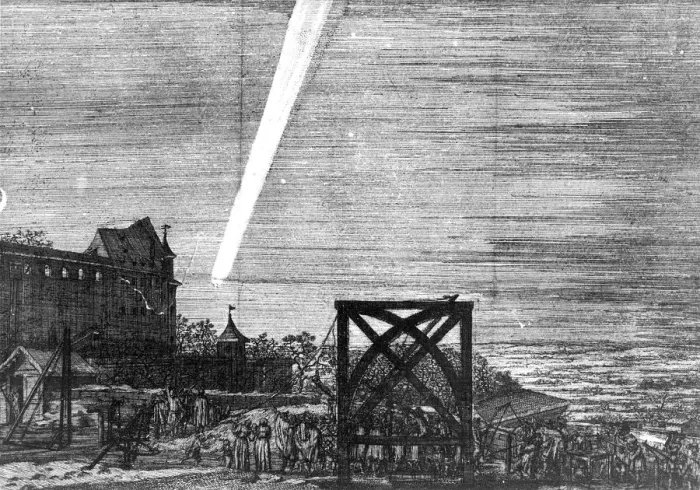 Framed Print : Comet of December 1680 (Kirch), 1681 Framed Print : Comet of December 1680 (Kirch), 1681