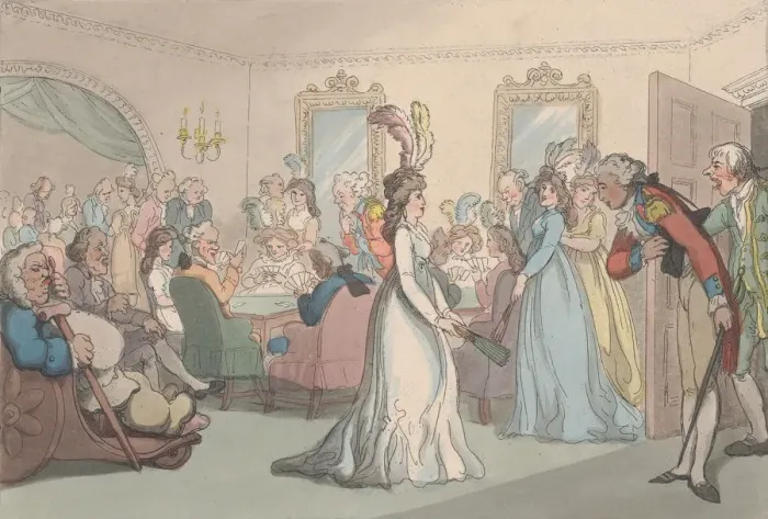 Framed Print : Comforts of Bath, Plate 8, January 6, 1798. January 6, 1798. Creator: Thomas Rowlandson Framed Print : Comforts of Bath, Plate 8, January 6, 1798. January 6, 1798. Creator: Thomas Rowlandson