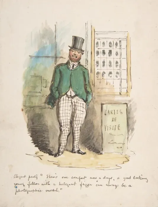 Framed Print : Comic Sketch, 1837-64. Creator: John Leech Framed Print : Comic Sketch, 1837-64. Creator: John Leech