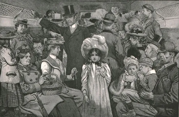 Framed Print : Coming to see the coronation procession, 1902. Creator: William Ralston