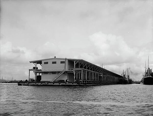 Commandancia Street wharf, Pensacola, Fla. between 1900 and 1905. Creator: Unknown