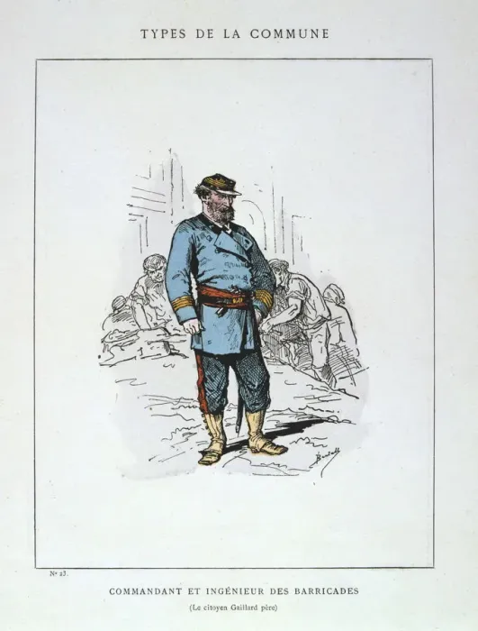 Framed Print : Commandant et Ingenieur de Barricades, Paris Commune, 1871 Framed Print : Commandant et Ingenieur de Barricades, Paris Commune, 1871